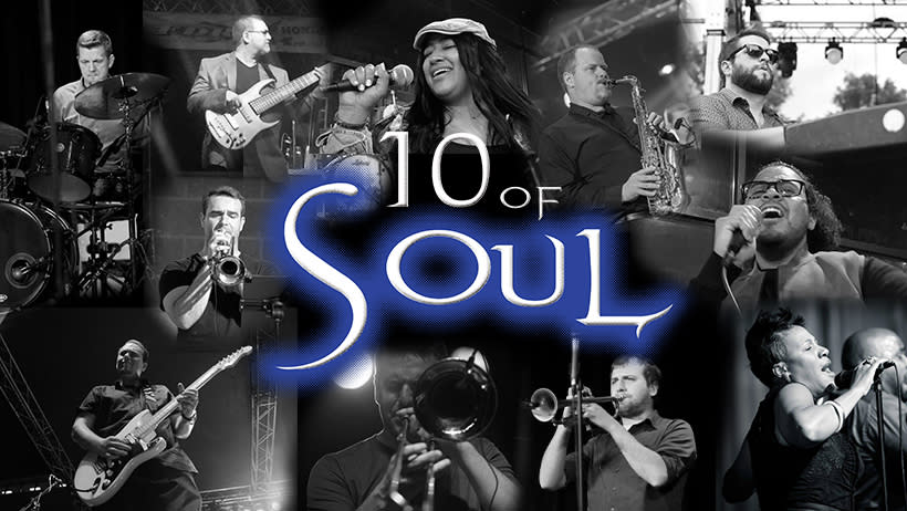 10 Of Soul — the QC band that brings to the stage a dynamic range of classic soul, funk, and pop — will start the free Bettendorf concert series Thursday, June 6 at Faye’s Field.