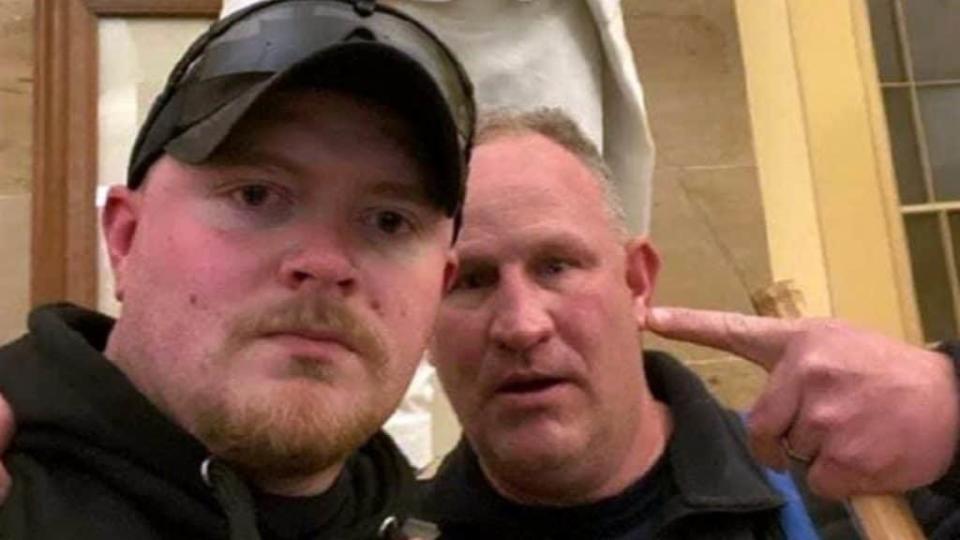 Rocky Mount Police Sergeant Thomas Robertson and Officer Jacob Fracker, who face charges for their roles in the Jan. 6 Capitol siege, were placed on administrative leave after their arrests.