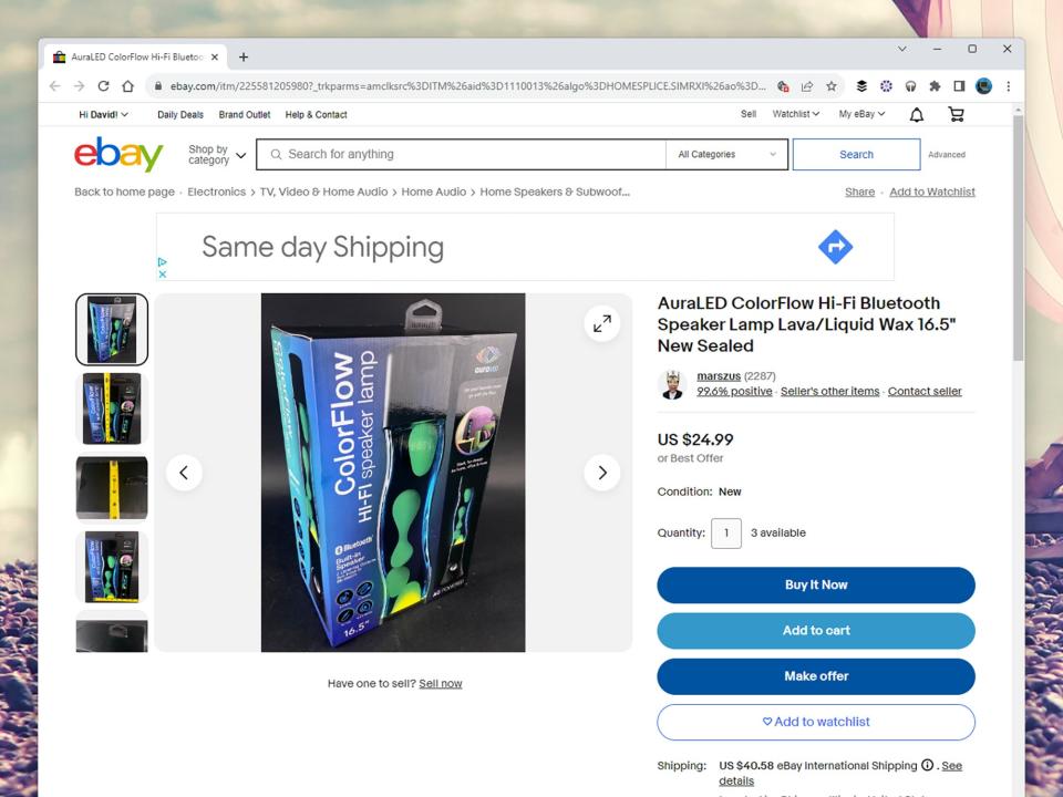 buying video graphics card on eBay