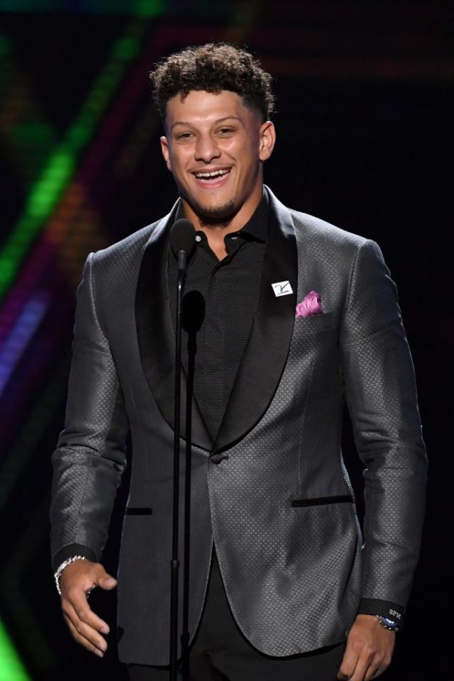 Patrick Mahomes Gray Check Suit