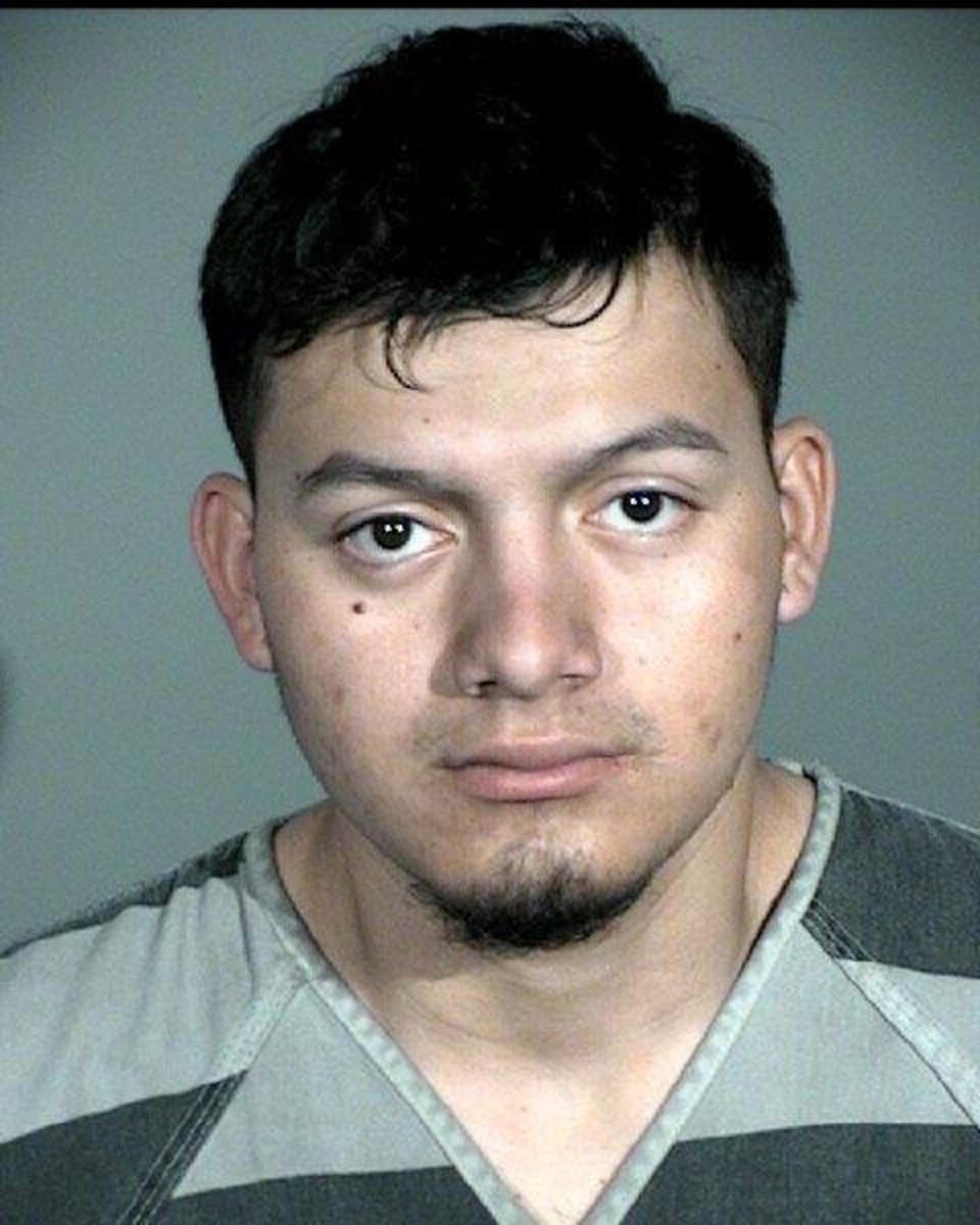 This undated photo provided by the Carson City Sheriff's Office in Carson City, Nev., shows suspect Wilbur Martinez-Guzman. Authorities investigating four recent Nevada killings say murder charges are pending against Martinez-Guzman, suspected of being in the U.S. illegally. (Carson City Sheriff's Office via AP)