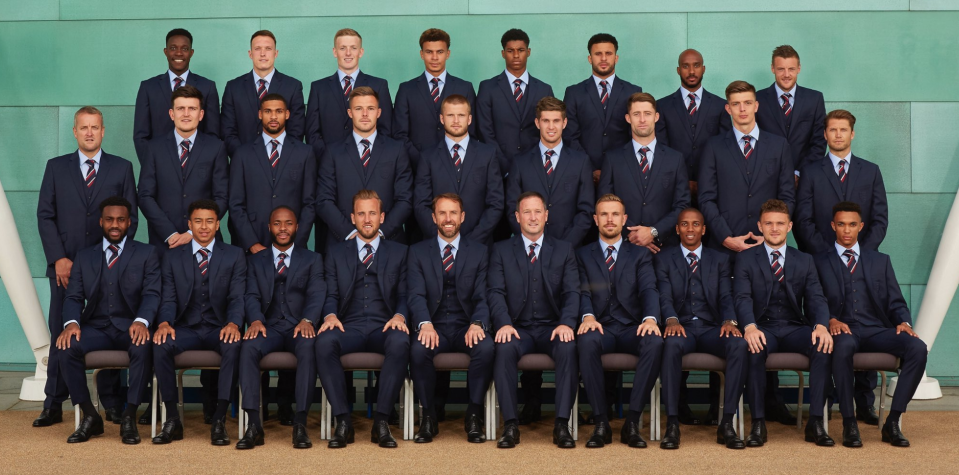 Suited and booted: The England 23-man World Cup squad