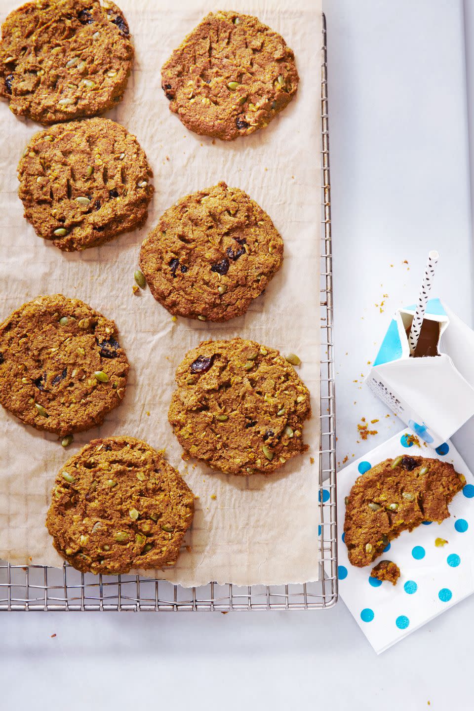 Pumpkin-Cherry Breakfast Cookies