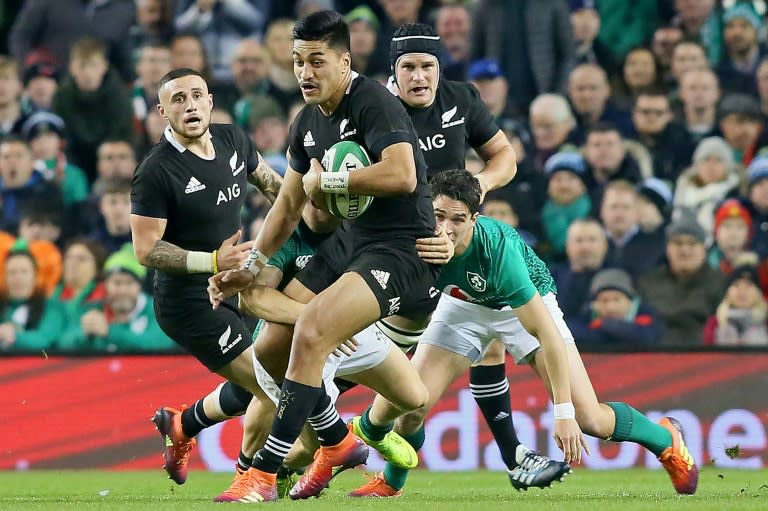 The Irish were pinned back inside their five-metre line early on by the All Blacks but produced tackle after tackle