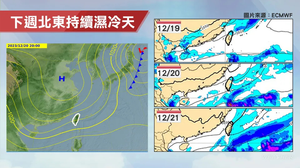 下週持續更冷。（圖／TVBS）