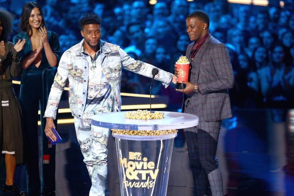 Chadwick Boseman and James Shaw Jr.