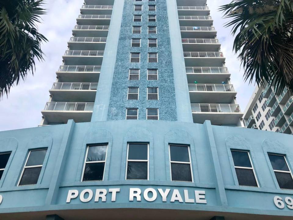 The Port Royale Condo, at 6969 Collins Ave., was given an unsafe structures violation on July 6, but documents and photos detailing the violation, and an engineer’s assurance that the building was safe to occupy, were not released by the city until July 14.