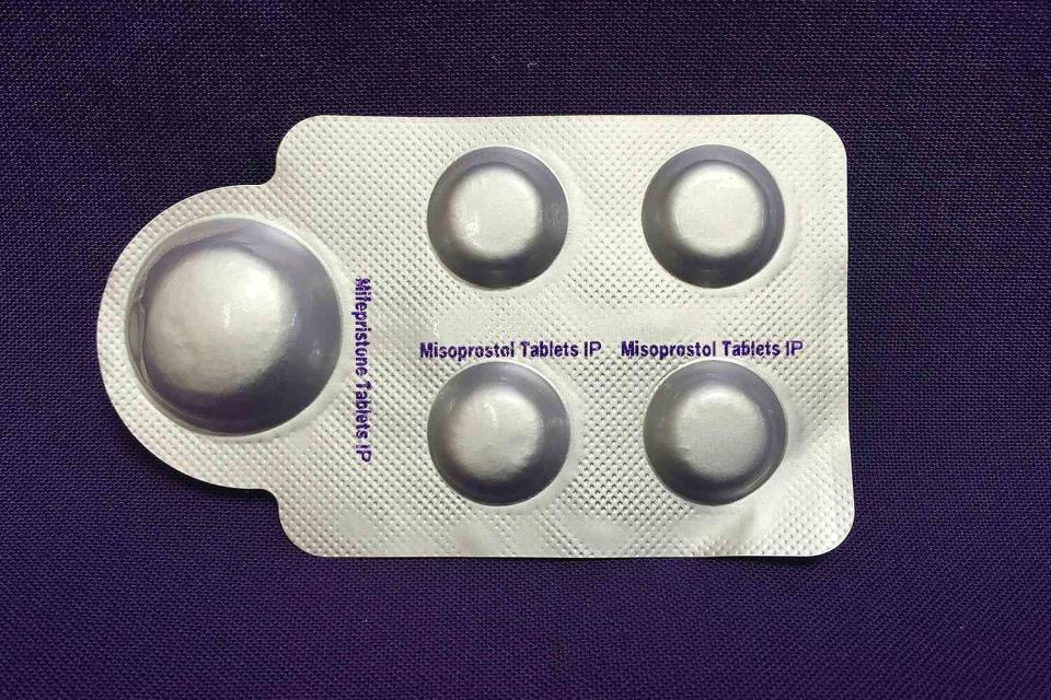 mifepristone (L) and misoprostol tablets