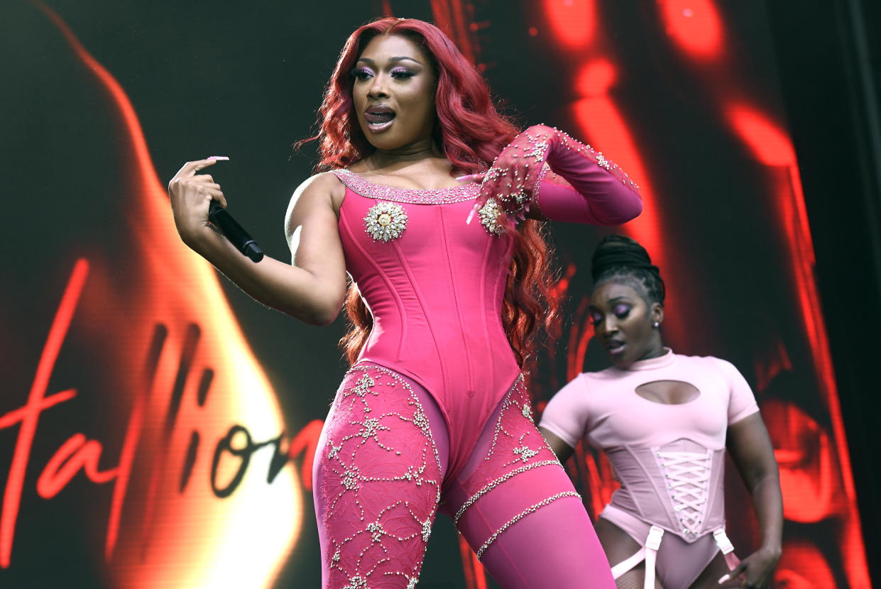 Megan Thee Stallion performs at Outside Lands in 2023.
