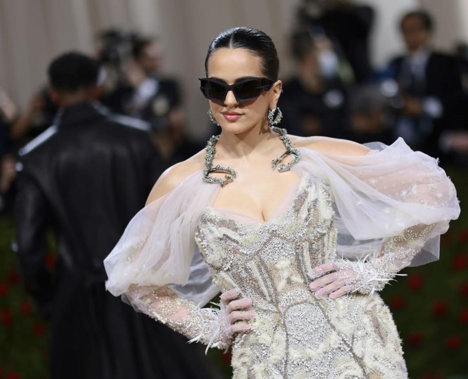 Rosalía poses at the 2022 Met Gala