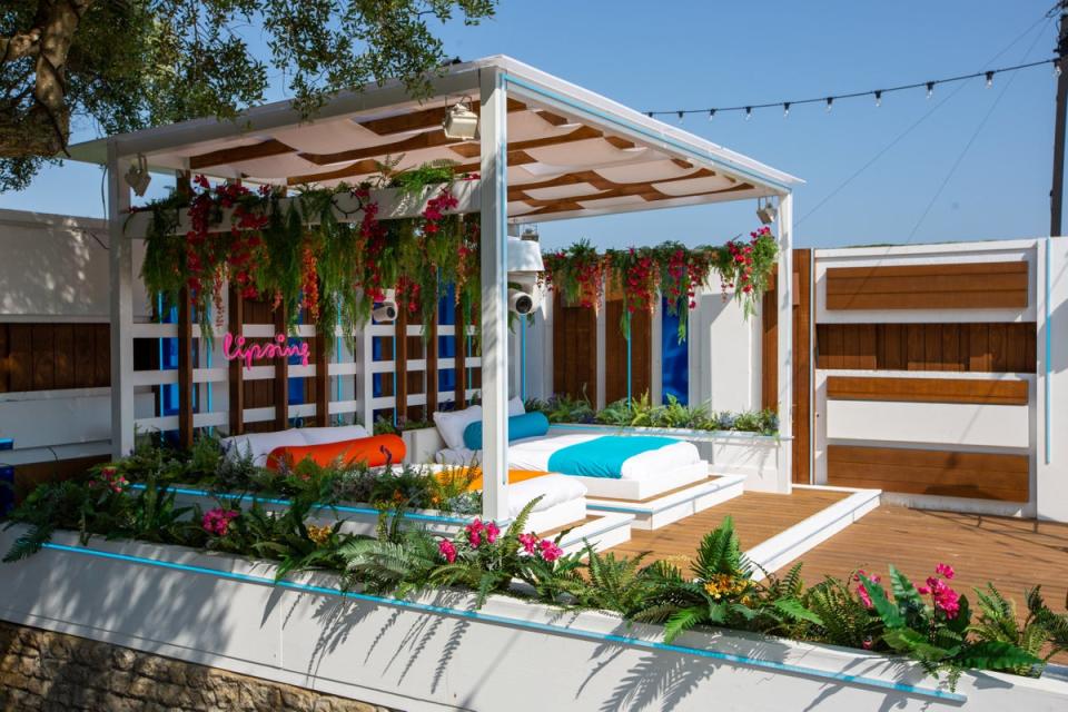 Day beds in the Love Island 2023 villa (ITV)