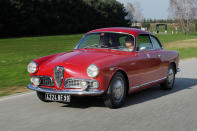 <p>It looks light on its feet and fast, it’s pretty and, suggests the noble three-piece grille, has breeding. This small car embodied the values of Alfa’s mighty pre-war machines, and in a Bertone body just as stylish.</p>