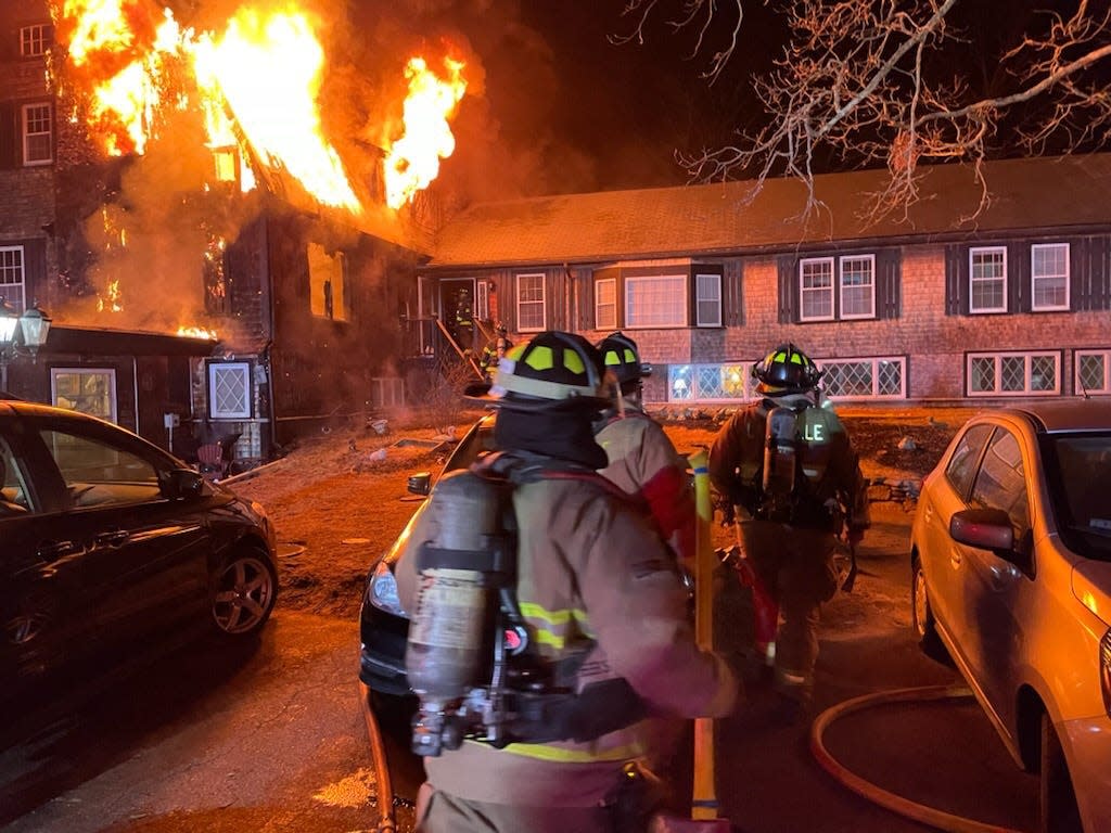 The Middleboro Fire Department extinguished a fire at a home for veterans at 285 West Grove St. on Tuesday, Feb. 22, 2022.