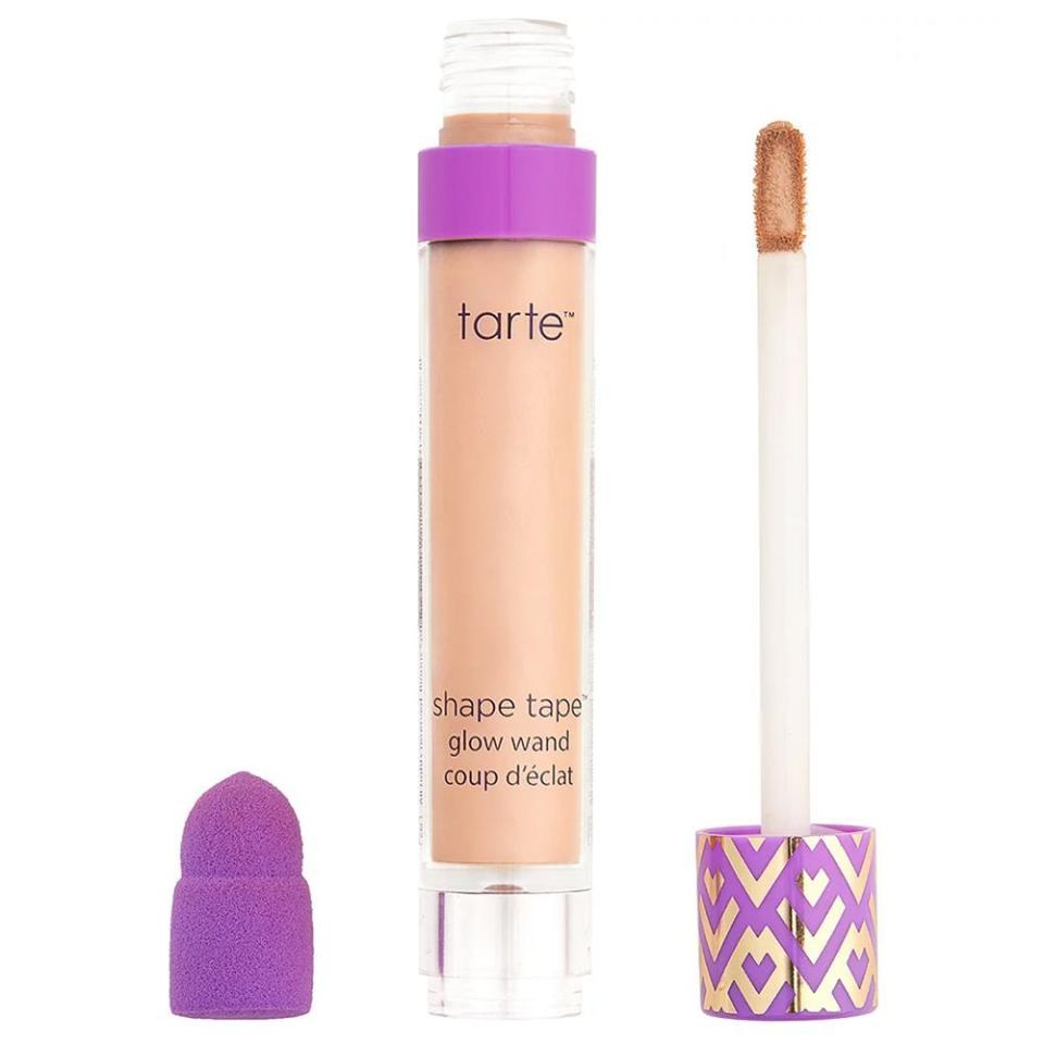 <p><strong>Tarte</strong></p><p>ulta.com</p><p><a href="https://go.redirectingat.com?id=74968X1596630&url=https%3A%2F%2Fwww.ulta.com%2Fshape-tape-glow-wand%3FproductId%3Dpimprod2012611&sref=https%3A%2F%2Fwww.bestproducts.com%2Fbeauty%2Fg33899927%2Fulta-21-days-of-beauty-sale-2020%2F" rel="nofollow noopener" target="_blank" data-ylk="slk:Shop Now;elm:context_link;itc:0;sec:content-canvas" class="link ">Shop Now</a></p><p><del>$25</del><br><strong>$12.50</strong></p><p>If you're obsessed with the original Tarte Shape Tape concealer, then upgrade to the glow wand and prepare to be amazed. It's a vegan liquid brightener that's perfect for lightening up any under-eye circles, creating a lifted and youthful look in just a few swipes.</p>