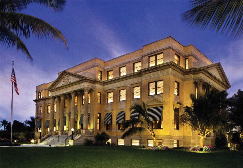 The restores historic 1916 Courthouse in downtown West Palm Beach serves as the home for the Richard and Pat Johnson Palm Beach County History Museum and the offices of hte Historical Society of Palm Beach County. Photo: C.J. Walker, 2008