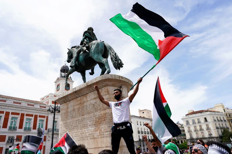 Protest in support of Palestine, in Madrid