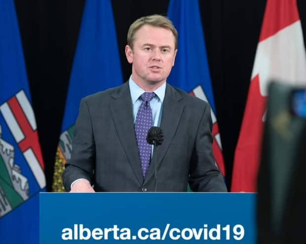 Alberta's Minister of Health Tyler Shandro said the first doses of the COVID-19 vaccine would be delivered to ICU nurses and doctors, along with respiratory therapists and long-term care workers.  (Chris Schwarz/Government of Alberta - image credit)