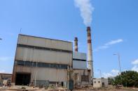 View of the state-owned al-Haswa power station in Aden