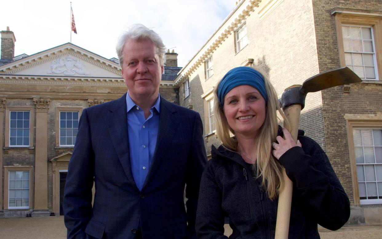 Earl Spencer and Prof Catrine Jarman