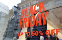 FILE PHOTO: Special discount on Black Friday sales is offered at a fashion store in Zurich