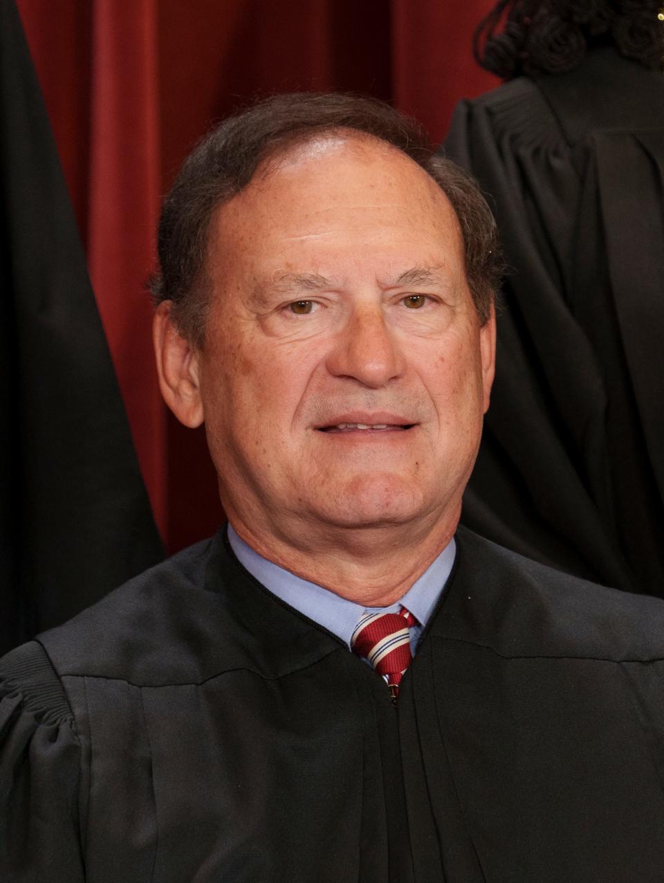 Oct 7, 2022; Washington, DC, USA; Members of the Supreme Court pose for a group photo at the Supreme Court. Associate Justice Samuel A. Alito, Jr. Mandatory Credit: Jack Gruber-USA TODAY ORG XMIT: USAT-510520 (Via OlyDrop)