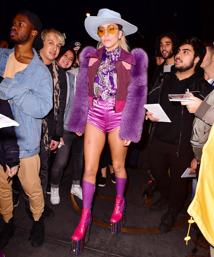 Lady Gaga Rocks a Wacky Cowboy Outfit After Appearing on SNL