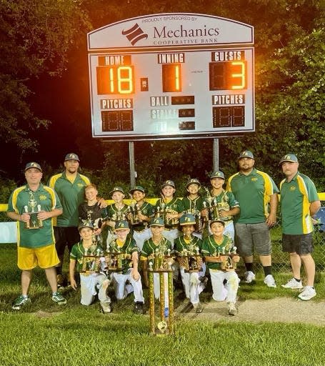 Members of the Maplewood 9U all-star team.