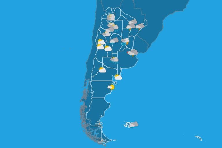 El tiempo en el país para el miércoles 6 de diciembre