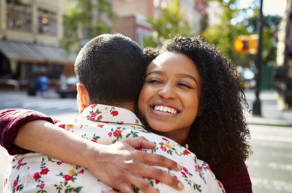 <em>Hugging is one of life’s greatest pleasures (Rex/posed by models)</em>