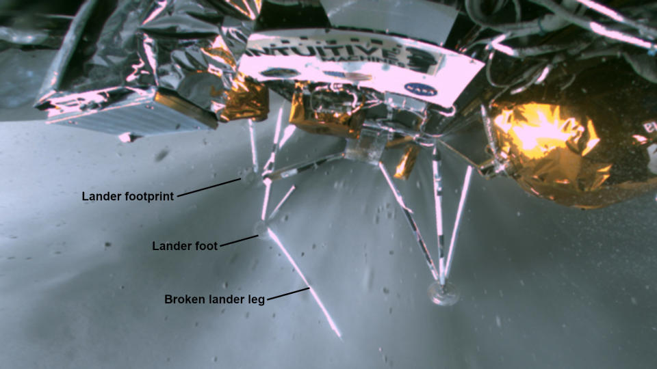 IM Odysseus landing annotated