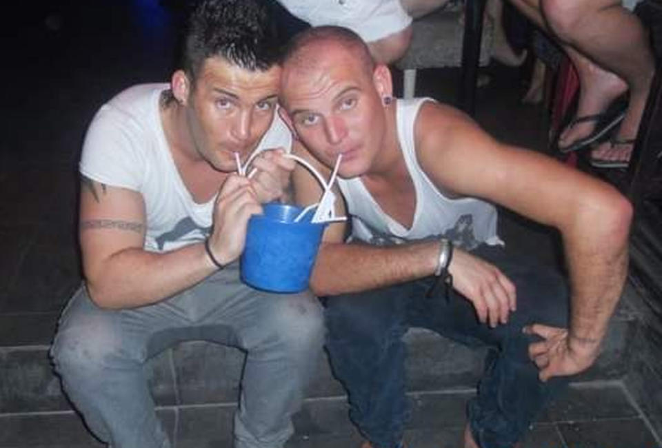 What caused the death of Christopher ‘Kibby’ Harris (right) remains a mystery and his mates have pleaded for anyone with information to come forward. Source: GoFundMe/Mikey Parkinson