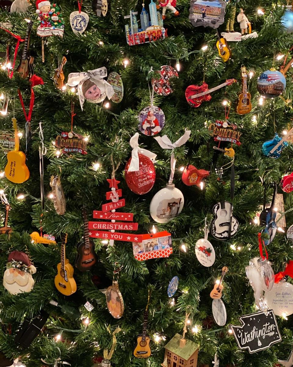 Photos from JD Shelburne’s Christmas tree.