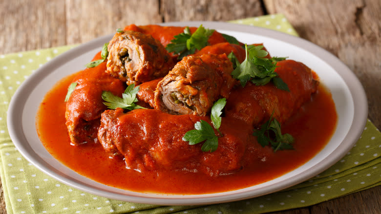 Italian beef braciole