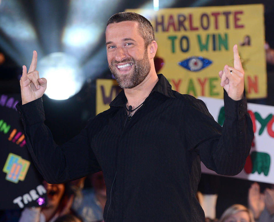 Dustin Diamond leaving Celebrity Big Brother in September 2013. (Getty Images)