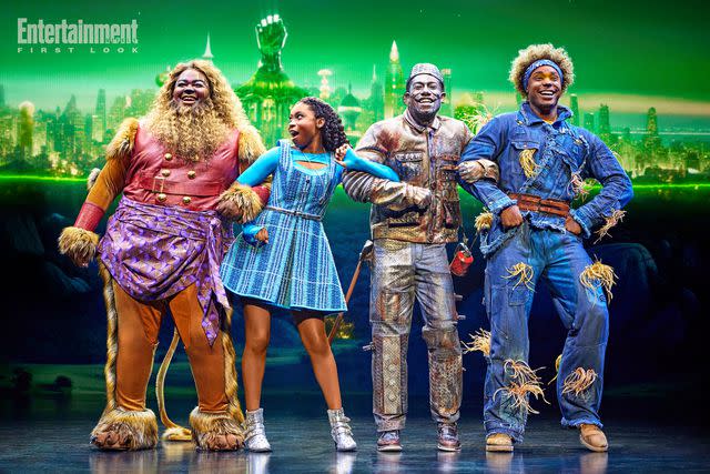 <p>Jeremy Daniel</p> Kyle Ramar Freeman as Lion, Nichelle Lewis as Dorothy, Phillip Johnson Richardson as Tinman, Avery Wilson as Scarecrow in The Wiz