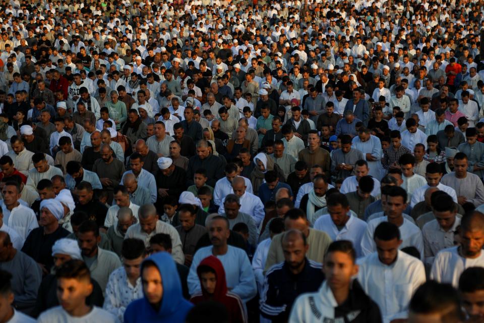 The holiest month in Islam, during which the faithful must refrain from drinking and eating from dawn to dusk, is followed by Eid al-Fitr; “festival of breaking the fast” (Fadel Dawod/Getty Images)