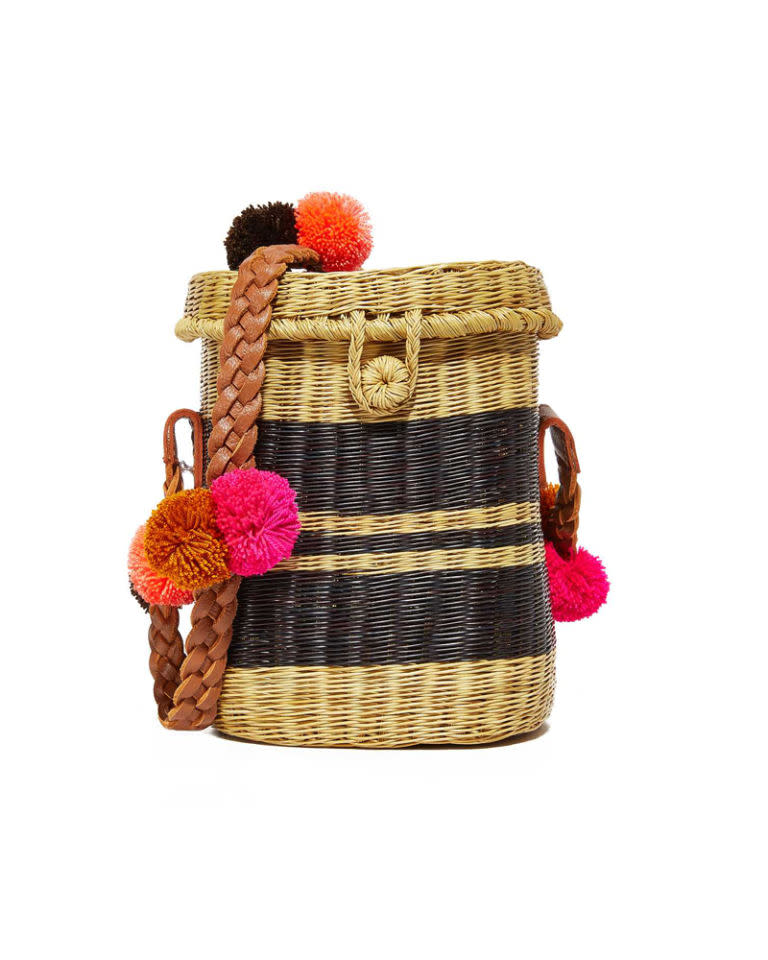 <p>Multi coloured pom pom, <a rel="nofollow noopener" href="https://www.shopbop.com/flores-basket-sophie-anderson/vp/v=1/1597673819.htm?fm=search-viewall-shopbysize&os=false" target="_blank" data-ylk="slk:£223.41 at shopbop.com;elm:context_link;itc:0;sec:content-canvas" class="link ">£223.41 at shopbop.com</a> </p>