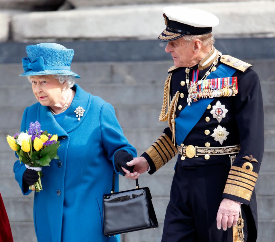 Despite her independence, the monarch does rely on Prince Philip to be by her side. Photo: Getty