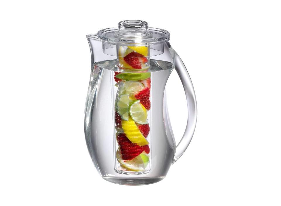 This pitcher will help you create fun drinks and fruit-infused water this summer. (Source: Amazon)