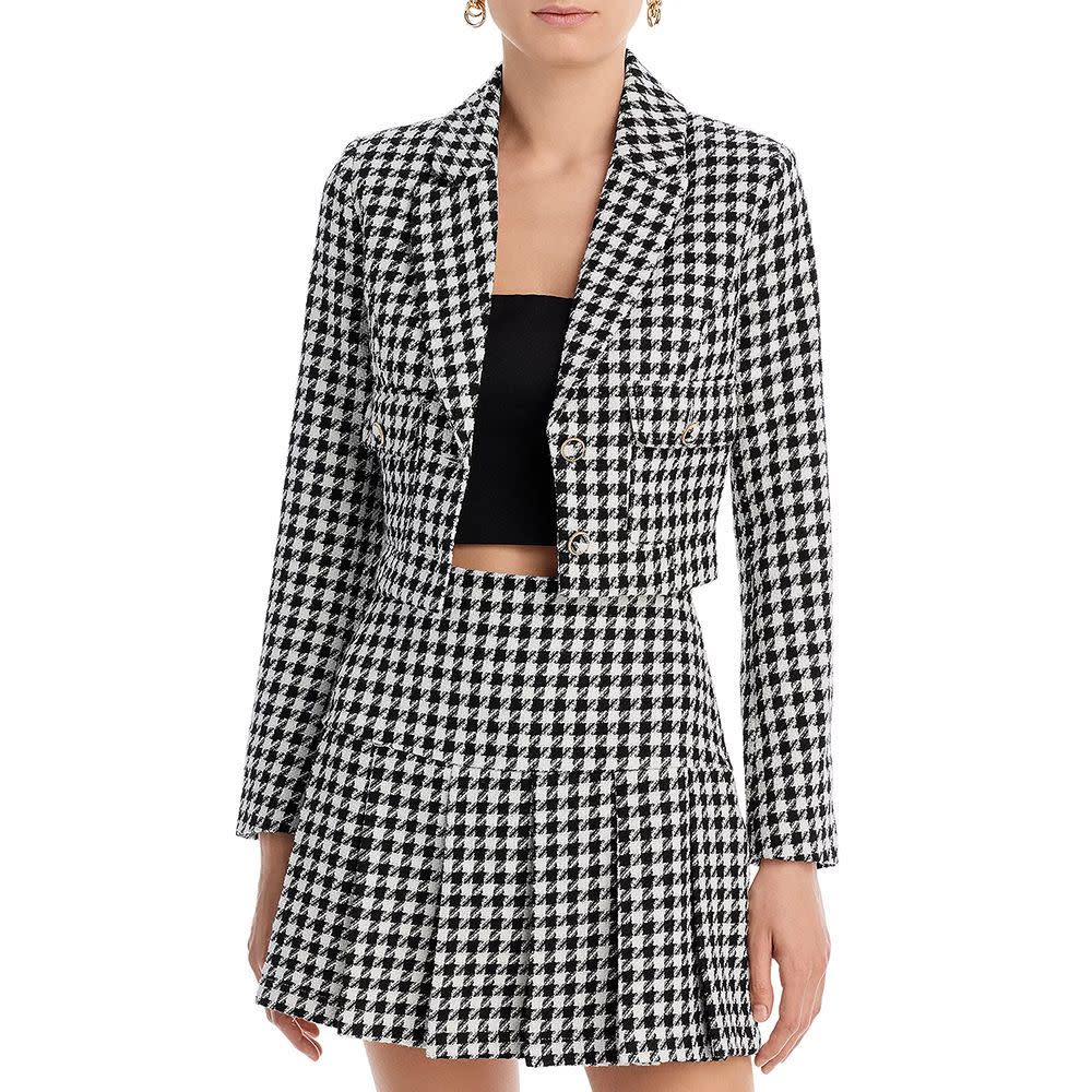 <p><a href="https://go.redirectingat.com?id=74968X1596630&url=https%3A%2F%2Fwww.bloomingdales.com%2Fshop%2Fproduct%2Faqua-tweed-cropped-houndstooth-blazer-100-exclusive%3FID%3D4791391&sref=https%3A%2F%2F" rel="nofollow noopener" target="_blank" data-ylk="slk:Shop Now;elm:context_link;itc:0;sec:content-canvas" class="link rapid-noclick-resp">Shop Now</a></p><p>Tweed Cropped Houndstooth Blazer </p><p>bloomingdales.com</p><p>$118.00</p>