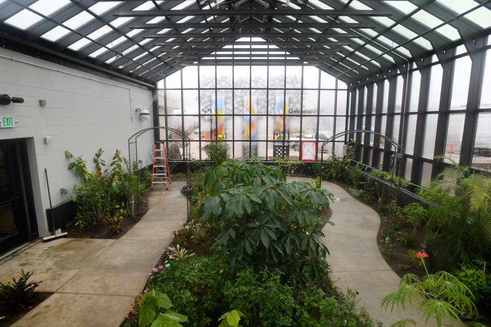The Butterfly House, which pans 1,500 square feet at The Gardens on Spring Creek, is on display during a media tour at its opening in 2019.
