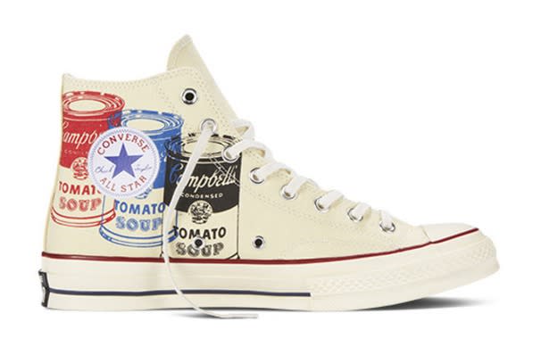 Collaborations, sneakers, high-top, canvas, Converse, Andy Warhol, art, Pop art