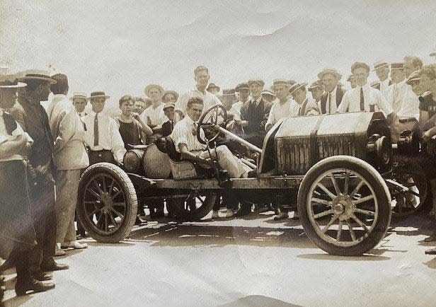 Judson Yerkes at a race at the Beaches, circa 1920.