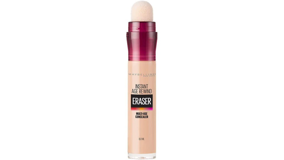 A tube of Maybelline Instant Age Rewind Eraser Dark Circles Treatment Concealer.