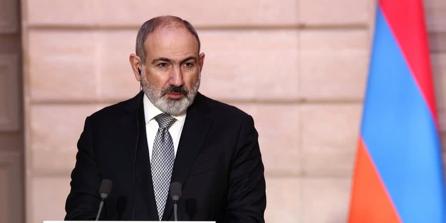 Armenian Prime Minister Nikol Pashinyan in Paris. France, February 21, 2024