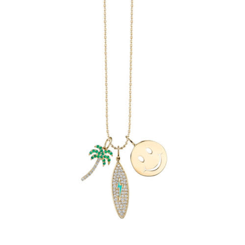 Yellow-Gold California Dream Necklace, Sydney Evan $2135