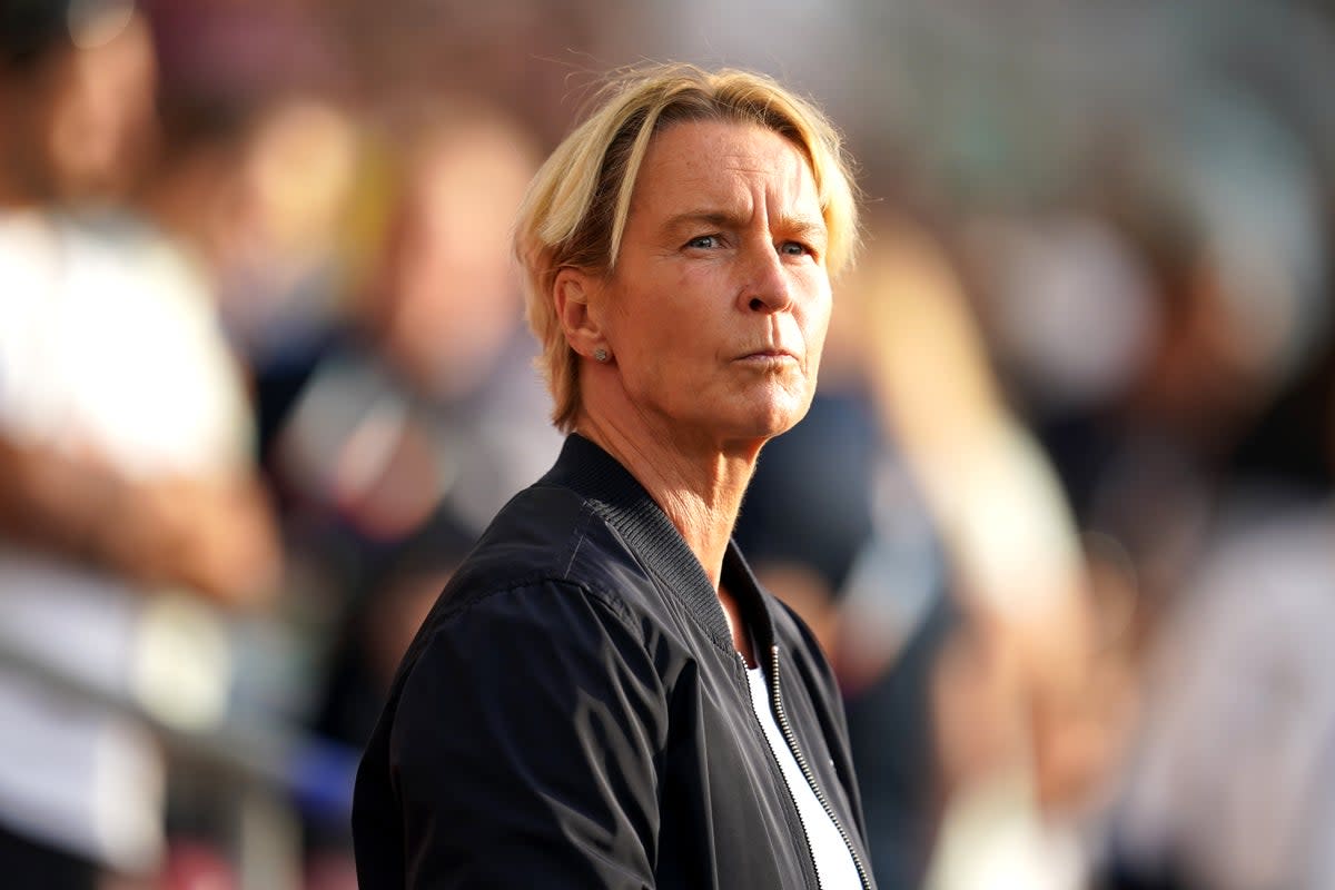 Germany head coach Martina Voss-Tecklenburg was impressed by her side’s composure to close out another key result (Nick Potts/PA) (PA Wire)