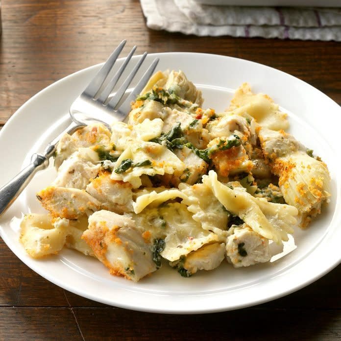 Artichoke & Spinach Chicken Casserole