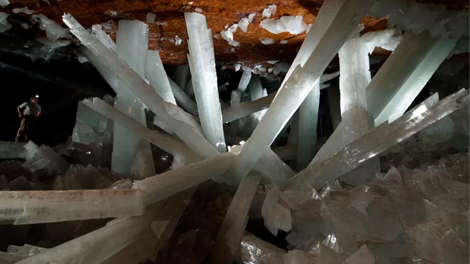 Crystal Cave of Naica in Mexico.