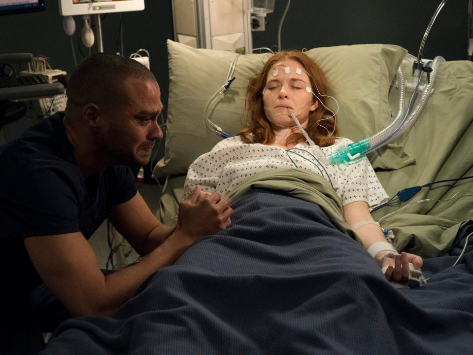 Jesse Williams and Sarah Drew "Grey's Anatomy."